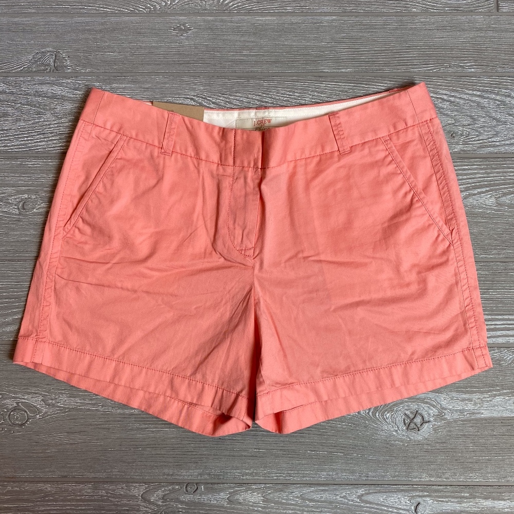 NWT J.Crew Buttery Twill City Fit Shorts - 10